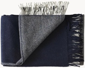 Wollen plaid Drejø met franjes
