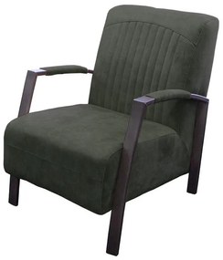 Industriële fauteuil Giulietta | velours Adore Hunter groen 156 | 61 cm breed