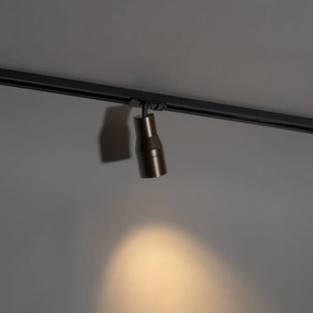 Moderne spot donker brons voor railsysteem 1-fase - Iconic Kohua