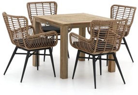 Intenso Asti/ROUGH-S 90cm dining tuinset 5-delig