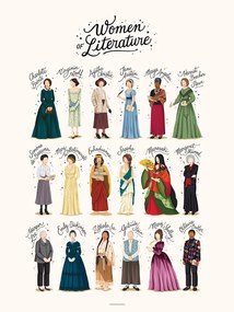 Ilustratie Women of Literature, Nour Tohme