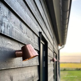 Vita Cup Muurlamp Koper met Lichtsensor LED