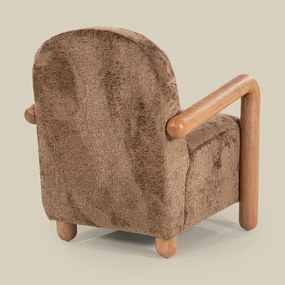 Fauteuil Met Hout Bruin