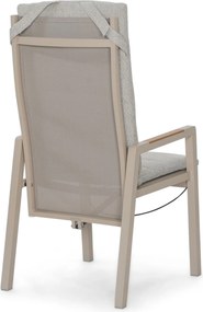 Verstelbare Tuinstoel Aluminium Zand/Beige Lifestyle Garden Furniture Vivaro   loft