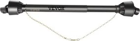 VEVOR PTO T4 aandrijfas, 34,9 mm 6-spline uiteinde voor tractoren, uitschuifbaar van 1100 tot 1550 mm, ideaal voor grasmaaiers, bosmaaiers, frezen, kunstmeststrooiers