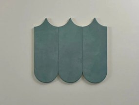 Jabo Alure wandtegel blauw visschub 8x21.5cm