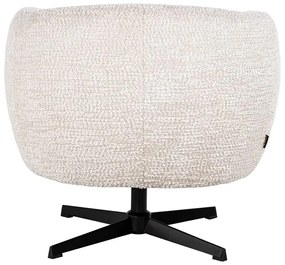 Richmond Interiors Estelle Draai Fauteuil Met Ronde Rug Creme