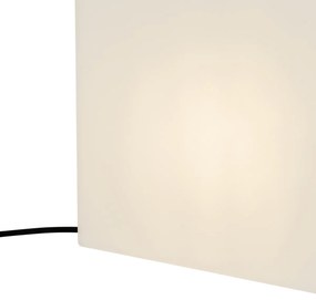 Moderne buitenlamp wit 30 cm vierkant IP44 - Nura Modern E27 IP44 Buitenverlichting