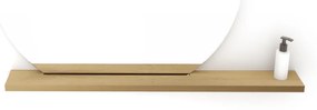 LoooX Wood Collection spiegelplank 120cm asymmetrisch eiken