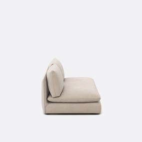 2-zits bankelement voor modulaire sofa, in gestructureerde stof, Malo