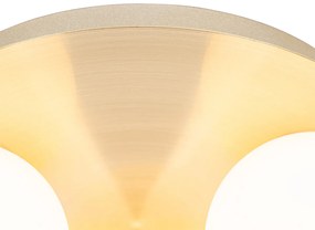 Moderne badkamer plafondlamp messing 3-lichts - Cederic Modern G9 IP44 rond Lamp