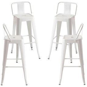 Set 4 Krukken Torix Rugleuning