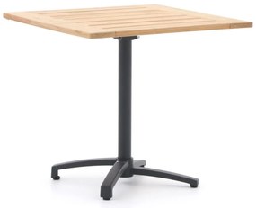 Inklapbare tafel Bellagio | Vierkant | Tuintafel Teakhout | 80x80cm | 2 personen | Kees Smit Tuinmeubelen