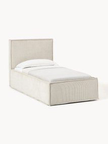 Corduroy gestoffeerd bed Dream met opbergruimte