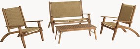 Tuin loungeset Vick van acaciahout, 4-delig