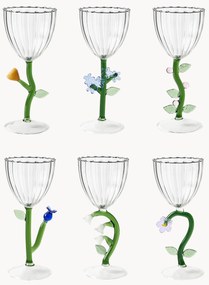 Handgemaakte wijnglazen Botanica, 6-delig