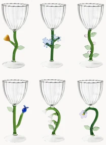 Handgemaakte wijnglazen Botanica, 6-delig