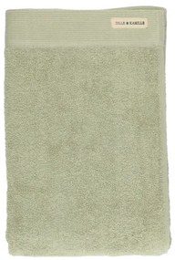 Handdoek, Recycled katoen, Lichtgroen, 70 x 140 cm