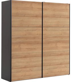 Goossens Kledingkast Easy Storage Sdk, 200 cm breed, 220 cm hoog, 2x 3 paneel schuifdeuren