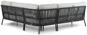 Hoek loungeset 5 personen Aluminium/rope Grijs  Coco Puerto/Montana