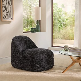 Fauteuil in gemêleerde structuurstof, AKENA