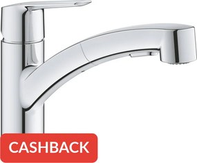 Grohe QuickFix Start keukenmengkraan met uittrekbare handdouche chroom