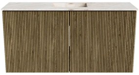 Mondiaz Joya DLux 80cm toiletmeubel dusk met wastafel faye midden zonder kraangat frappe
