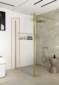 Saniclear Redro Brass muurprofiel geborsteld messing - mat goud