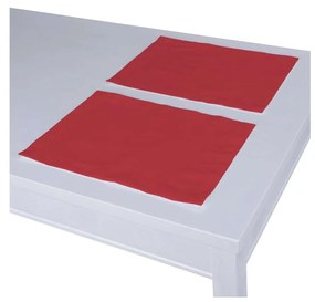Dekoria Placemats 2 st. collectie Quadro rood 30 × 40 cm