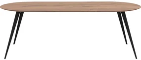 Goossens Excellent Eettafel Floyd, Semi rond 220 x 100 cm