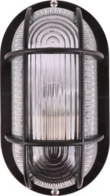 Bulleye lamp ovaal zwart