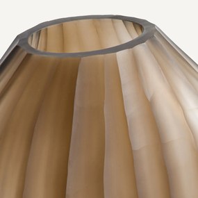 Vaas in mat geribbeld glas, klein model, Almora