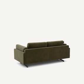 Bank in fluweel, 2-zit, César