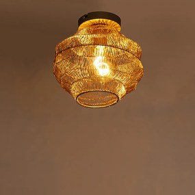 Oosterse plafondlamp goud 25 cm - Vadi