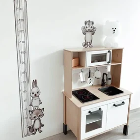 Muursticker dieren - INSPIO dieren met groeimeters