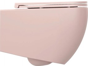 Sapho Infinity toiletpot randloos met softclose zitting roze mat