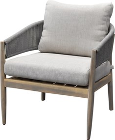 Cocoon lounge tuinstoel rope light grey