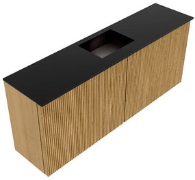 Mondiaz Joya 100cm toiletmeubel oak met wastafel faye midden zonder kraangat urban
