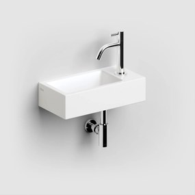 Clou Flush 3 keramische fontein 36cm met kraangat rechts wit mat