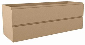 Mondiaz HAY wastafelonderkast - 140x45x50cm - 2 lades - uitsparing rechts - softclose - Oro M45137Oro