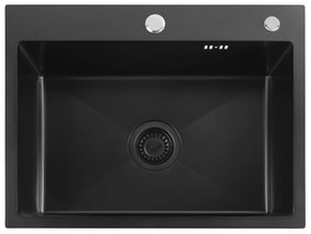 Stalen spoelbak Liam Black