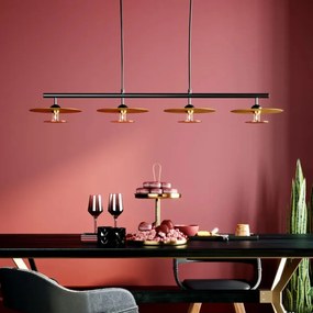 Kare Design Disc Quattro Design Hanglamp Eettafel Met Goud