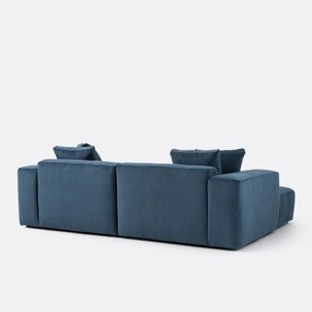 Linker hoekbank, ribfluweel, Liora