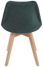 Set van 4 Synk Fluwelen Stoelen