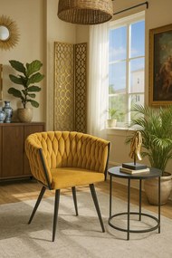 Widny Zwart Fluwelen Stoel