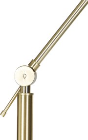 Vloerlamp goud met kap lichtbruin 50 cm verstelbaar - Editor