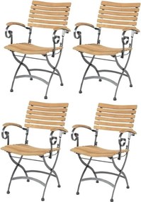 4 Seasons Outdoor Bellini dining tuinstoel met armleuning 4-Seasons Outdoor set van 4
