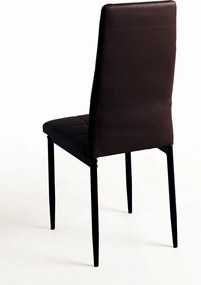 Set 4 Lan Kunstlederen Stoelen