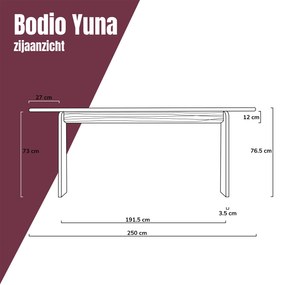 Ovale Eettafel Walnoot Japandi 250 Cm - 250 X 100cm.