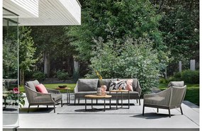 Goossens Loungeset Bijou grijs, buitenstof, 2-zits,